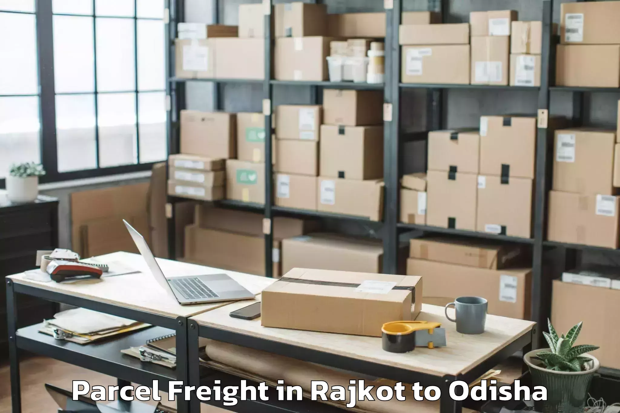 Book Rajkot to Oupada Parcel Freight Online